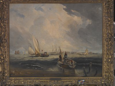Bligh Sands, Sheerness (olej na płótnie) autorstwa Clarkson Frederick Stanfield