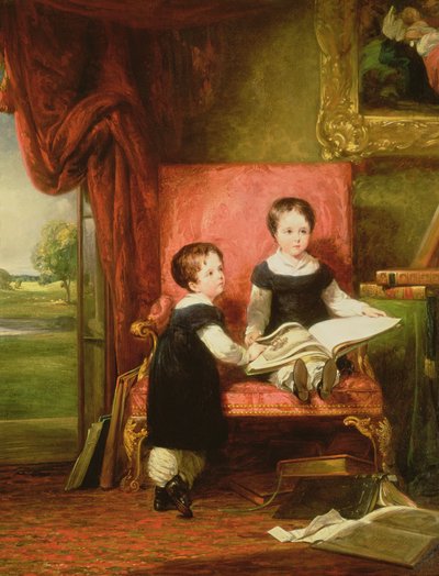 Lord Charles i Lord Thomas Pelham Clinton autorstwa William Collins