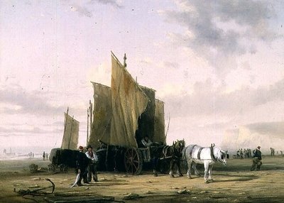 Na wybrzeżu w Yarmouth (jeden z pary) autorstwa William Collins