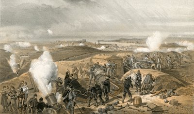 Upalny dzień na bateriach autorstwa William Crimea Simpson