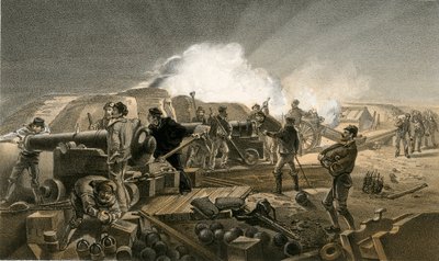 Gorąca noc w bateriach autorstwa William Crimea Simpson