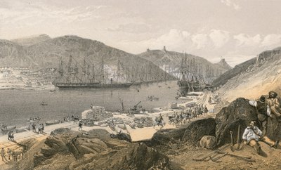 Bałakława - stan nabrzeży i żeglugi, maj 1855 r. autorstwa William Crimea Simpson
