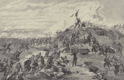 Zdobycie Reduty Malakoff przez Francuzów, Oblężenie Sewastopola, 8 września 1855 autorstwa William Crimea Simpson