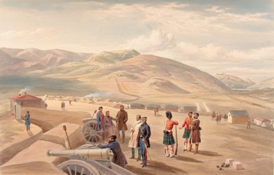 ?Obóz Brygady Górskiej, patrząc na południe?, 1855 r.? autorstwa William Crimea Simpson