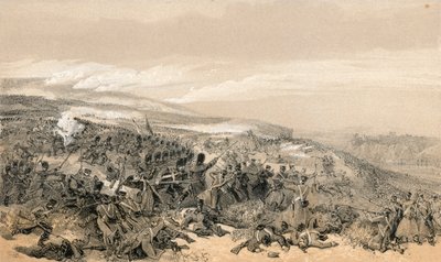 Drugi atak Gwardii, gdy w bitwie pod Inkermann odbili dwie baterie dział autorstwa William Crimea Simpson