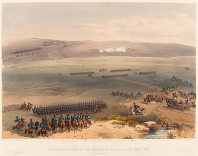 ?Sprawa kawalerii na wzgórzach Bułganak – pierwsza broń. 19 września 1854?, 1855 autorstwa William Crimea Simpson