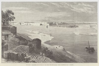 Fort Allahabad i połączenie Dżumny z Gangesem autorstwa William Crimea Simpson