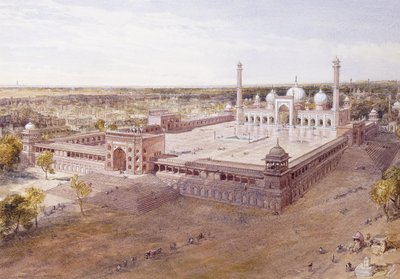 Jami Masjid, Delhi, 1864 r. autorstwa William Crimea Simpson