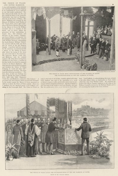 Książę Walii i port w Dover autorstwa William Crimea Simpson
