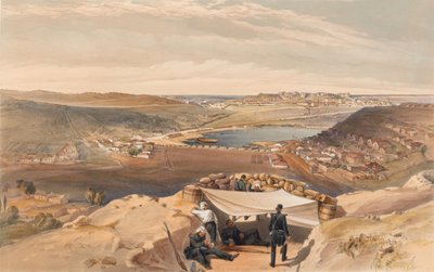 ?Baterie miejskie czy wewnętrzne fortyfikacje Sewastopola z zaawansowanej paraleli ataku Chapmana, 23 czerwca 1855 r.? autorstwa William Crimea Simpson