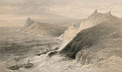 Sztorm w porcie Balaklava, 14 listopada 1854 autorstwa William Crimea Simpson