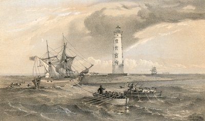 Latarnia morska na przylądku Chersonese, patrząc na południe autorstwa William Crimea Simpson