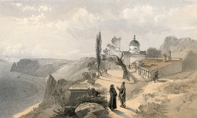Klasztor św. Jerzego i przylądka Fiolente, patrząc na zachód autorstwa William Crimea Simpson