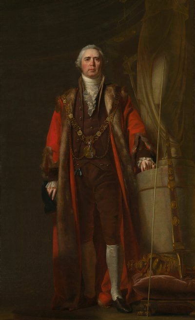 Charles Thorp jako burmistrz Dublina, c. 1800. autorstwa William Cuming