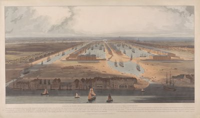 Widok na doki Indii Zachodnich autorstwa William Daniell