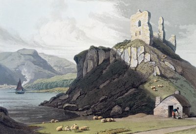 Zamek Aros, Wyspa Mull, Szkocja, 1818 r. autorstwa William Daniell