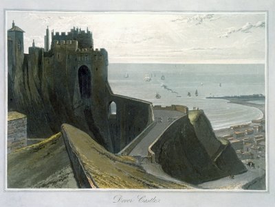 „Zamek Dover”, Kent, 1823 r. autorstwa William Daniell