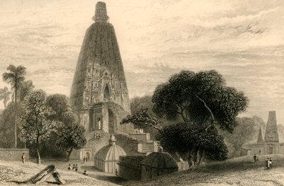 Wielka Świątynia w Bode Gyah, 1835. autorstwa William Daniell