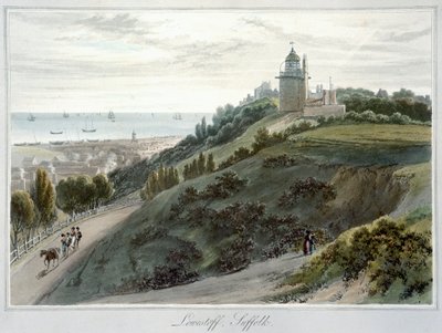 „Lowestoft, Suffolk”, 1814-1825 autorstwa William Daniell