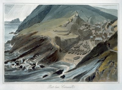 „Port Looe, Kornwalia”, 1814-1825 autorstwa William Daniell