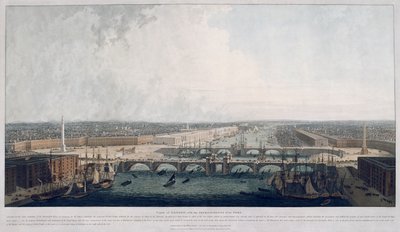 Proponowany Most Londyński, Londyn, 1802. autorstwa William Daniell