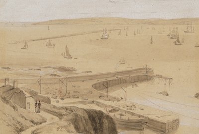 Studium nabrzeża w Straddon Point niedaleko Plymouth autorstwa William Daniell