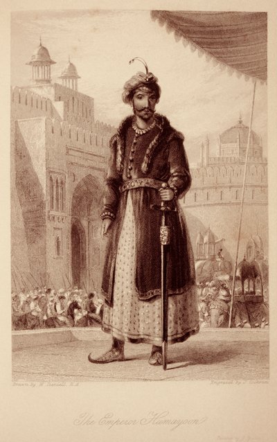 Cesarz Humajoon autorstwa William Daniell