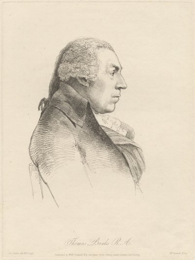 Thomas Banks, R.A. autorstwa William Daniell