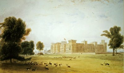 Zamek Windsor (akwarela na papierze) autorstwa William Daniell