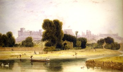 Zamek Windsor z Eton, Berkshire autorstwa William Daniell