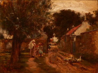 Dom z kościoła (olej na płótnie) autorstwa William Darling McKay