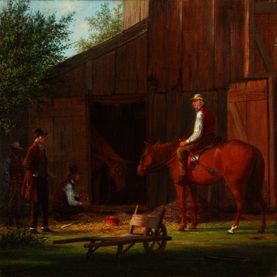 Chory koń 1869 (olej na płótnie) autorstwa William Davis