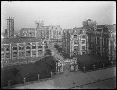 Wysoki kąt widzenia kampusu City College of New York, Nowy Jork, 16 lipca 1914 r autorstwa William Davis Hassler