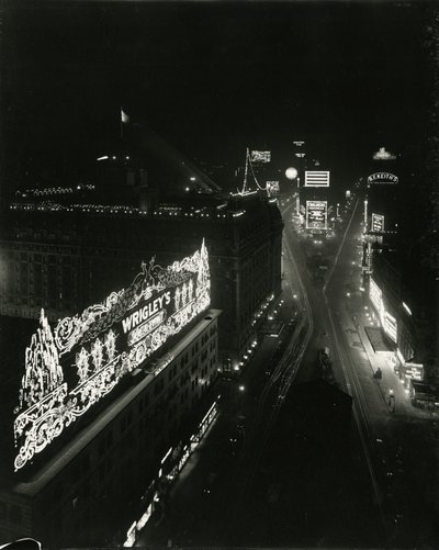 Times Square, z 16. piętra Times Building, 1917 autorstwa William Davis Hassler