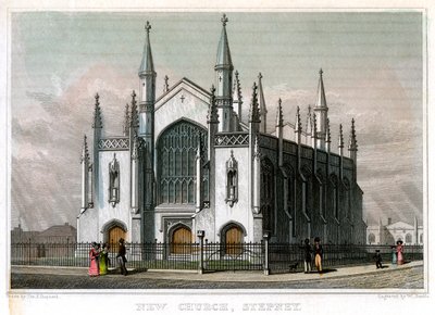 Nowy Kościół, Stepney, Londyn, 1828. autorstwa William Deeble