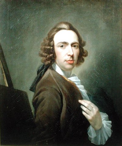 Autoportret, ok. 1750 (olej na płótnie) autorstwa William Delacour