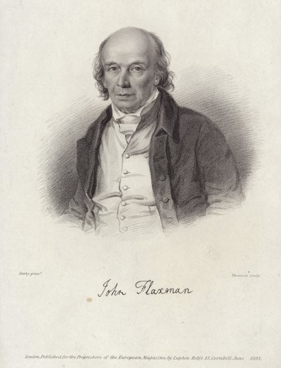 Portret Johna Flaxmana autorstwa William Derby