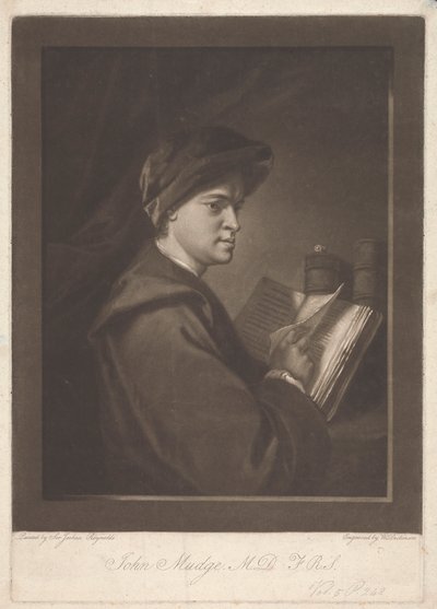 John Mudge MD autorstwa William Dickinson