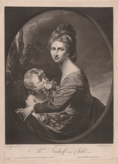 Pani Imhoff z dzieckiem autorstwa William Dickinson
