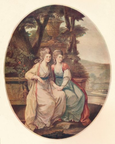Księżna Devonshire i Lady Duncannon, 1782 r autorstwa William Dickinson