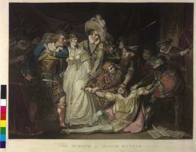 Zabójstwo Davida Rizzio autorstwa William Dickinson