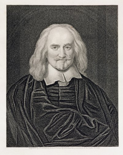 Portret Thomasa Hobbesa (1588-1679) ryty przez Jamesa Posselwhite
