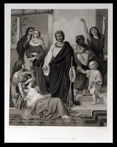 Szczęśliwe dni pracy, grawerowane przez H. Bourne autorstwa William Dobson