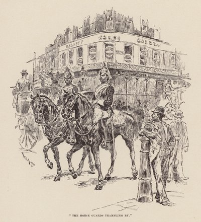 "Konni strażnicy depczący obok" (rycina) autorstwa William Douglas Almond