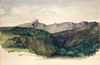 Studium odległego pasma gór, 1860 autorstwa William Dyce