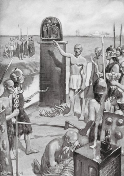 Wyznaczenie granicy Lagash (litografia) autorstwa William Edward (after) Wigfull