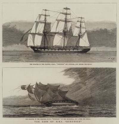 Utrata HMS Eurydice autorstwa William Edward Atkins
