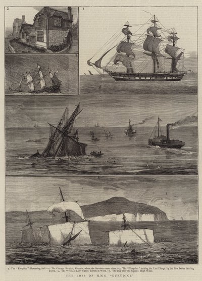 Utrata HMS Eurydice autorstwa William Edward Atkins