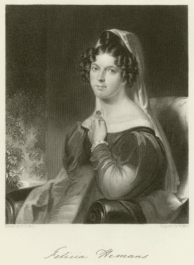 Felicia Hemans autorstwa William Edward West