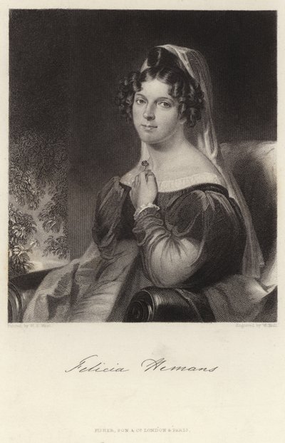 Felicja Hemans autorstwa William Edward West